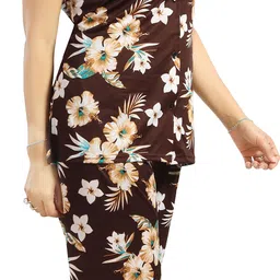 capasino Women Shirt & Pyjama set Multicolor Printed image 3