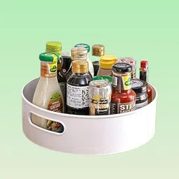 aynix Plastic complete rotation Spinning Container Container – Living Space & Pantry Storage Basket image 1