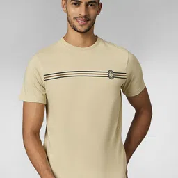 LOUIS STITCH Men Super Combed Cotton Striped Round Neck T-shirt-picture-38