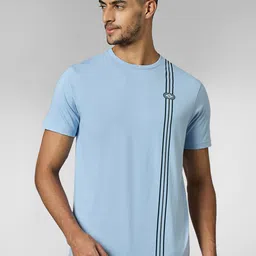 LOUIS STITCH Men Super Combed Cotton Striped Round Neck T-shirt-picture-51