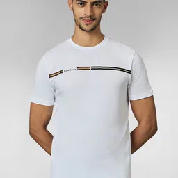 LOUIS STITCH Men Super Combed Cotton Striped Round Neck T-shirt-image-31