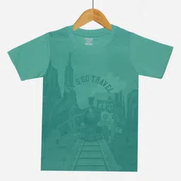 Dollar Champion Kidswear Boys Typography Printed V-Neck Raw Edge T-shirt image 1