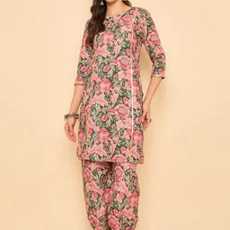anouk rustic Women Viscose Rayon Kurta Pant Set-picture-11