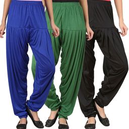 wellfitlook Solid Cotton Viscose Blend Women Harem Pants-picture-47