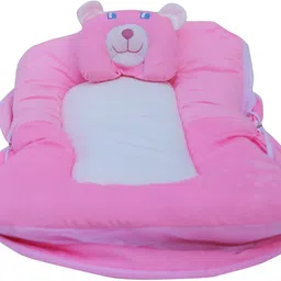 shree jee enterprises Baby Mosquito Net Bed | Lightweight Sleeping Net for Newborns - Pink Polyester Washable Infants Mosquito Net-picture-36