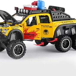 star impex 6-Wheel Pull Back Monster Truck Toy – Die-Cast with Lights & Sounds image 5
