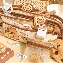 chiisen Capibara Capybara Art Polyester Pencil Box image 4