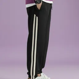 dockstreet Men Solid White Track Pants-picture-10