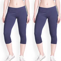lyra Women Dark Blue Capri-picture-16