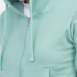 tokyo talkies Women Full Sleeve Solid Hooded Sweatshirt image 5