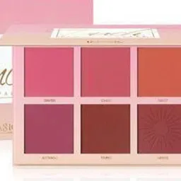 SUNISA 6 Colors Cheek Touch High Quality Blush Palette - 80 g -Damsel image 2