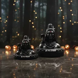 jiya crafts Adiyogi Mahadev Decorative Showpiece - 3.5 cm image 2