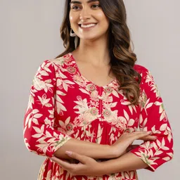 dipani Women Printed Viscose Rayon Anarkali Kurta-picture-15