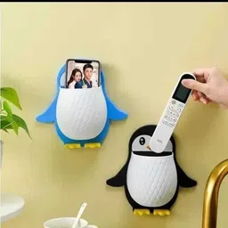 shreejee Plastic Penguin Design Wall Mounted Storage Organizer for Bathroom/Kitchen Etc x2.154 Storage Basket-picture-46