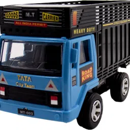 shinsei Pull Back Goods Carrier Dumper | Opening Doors | Miniature Scaled Models || Dinky Cars | - Blue-picture-14
