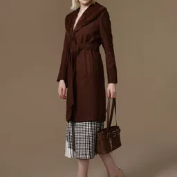 kazo Polyester Solid Coat For Women image 5