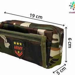 a5 creation High Quality Army Art Canvas Pencil Box image 3