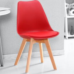 finch fox Eames Plastic Iconic Chair in Red Colour-picture-36