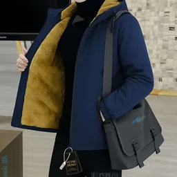 futse peno Men Solid Casual Jacket image 3