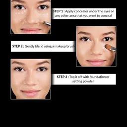 Stars Cosmetics Face Makeup Cream Concealer For Dark Circles & Blemishes 5g - Medium-12 image 5