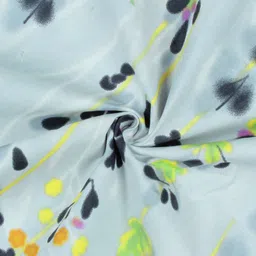 Story@home Grey Floral 180 TC Single Bedsheet with 1 Pillow Cover image 4