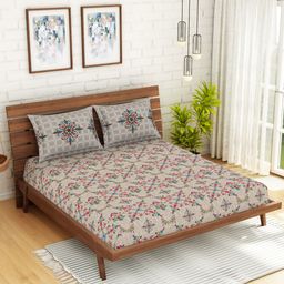 SPACES Unisex Beige Bedsheets-picture-25