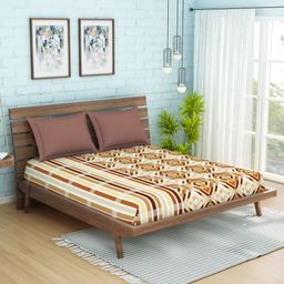 SPACES Unisex Brown Bedsheets-picture-19