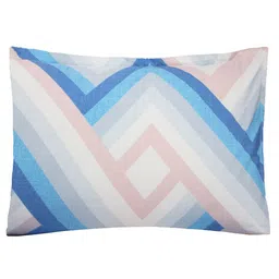 Aura Geometric Print 144 TC Queen Bedsheet with 2 Pillow Covers image 4