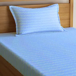 KLOTTHE Printed 300TC Single Bedsheet & 1 Pillow Cover image 4