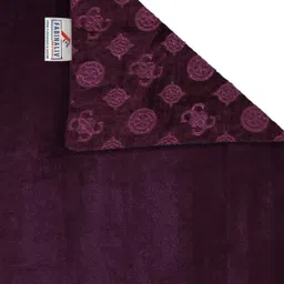 FABINALIV Burgundy Geometric 300 TC King Bedsheet with 2 Pillow Covers image 2