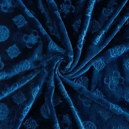 FABINALIV Navy Blue Geometric 300 TC King Bedsheet with 2 Pillow Covers image 5