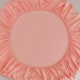 JC HOME Pink 150 TC Fitted Queen Bedsheet with 2 Pillow Covers image 5