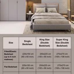 FABINALIV Beige and Yellow Floral Printed 300 TC King Bedsheet Set-2.70 m x 2.70 m image 4