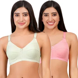 layeba Pack of 2 Women Full Coverage Non Padded Bra image 1