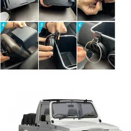 xzrtz Car Multifunctional Organizer Console Tissue holder X134 Trunk Organizer image 2