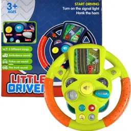 acarya Multifunctional Music Simulation Car Steering Wheel Toy for Kids image 1