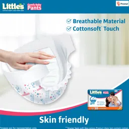 little's Comfy Baby Pants, Standard, Large, 30 Count With 10 Hours Absorption Protection - S image 3