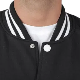 adabsha Men Solid Varsity Jacket image 4