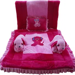 safe n cute Velvet Baby Bedding Set Bed Sized image 1