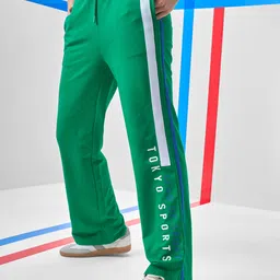 tokyo talkies Women Printed Green Track Pants-picture-26