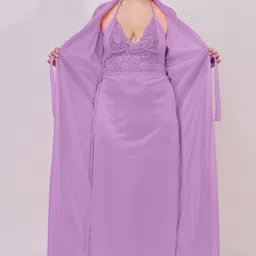 thumka Pack of 2 Women Nighty with Robe-picture-12
