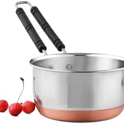 duodeno Stainless Steel Copper Bottom Induction Base Sauce Pan with Handle pack of 1 Sauce Pan 20 cm diameter 500 L capacity-picture-25