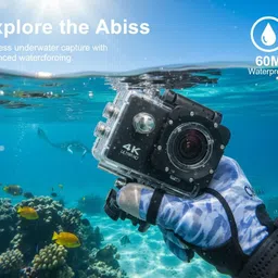 Sytro Professional Waterproof Full HD Vlogging GoPro Camera, Helmet Camera 4k Sports and Action Camera image 2