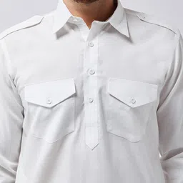 pintrest Men Cotton Blend Kurta Set image 2