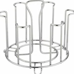 spacekeeper Stainless Steel Glass and Spoon Organiser for Glasses and Cutlery Glass Stand Stainless Steel Glass Holder-picture-21