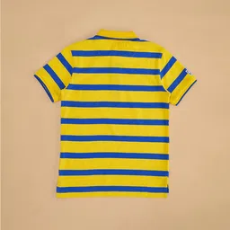 Pantaloons Junior Boys Striped Polo Collar Cotton T-shirt image 3