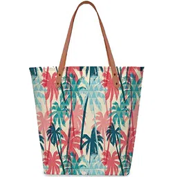 DressBerry Beieg Floral Printed Structured Tote Bag-picture-17
