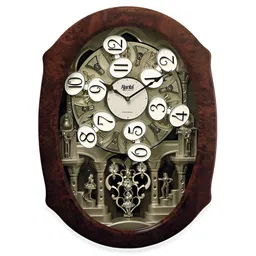 Ajanta Brown Round Traditional Wall Clock-picture-36