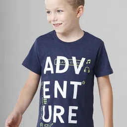 BAESD Boys Multicoloured Typography 5 Printed Pockets T-shirt image 2