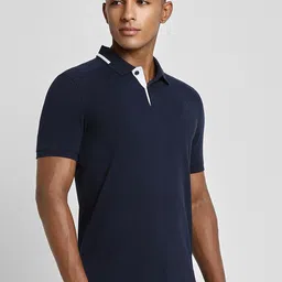 Peter England Casuals Typography Printed Polo Collar T-shirt image 4